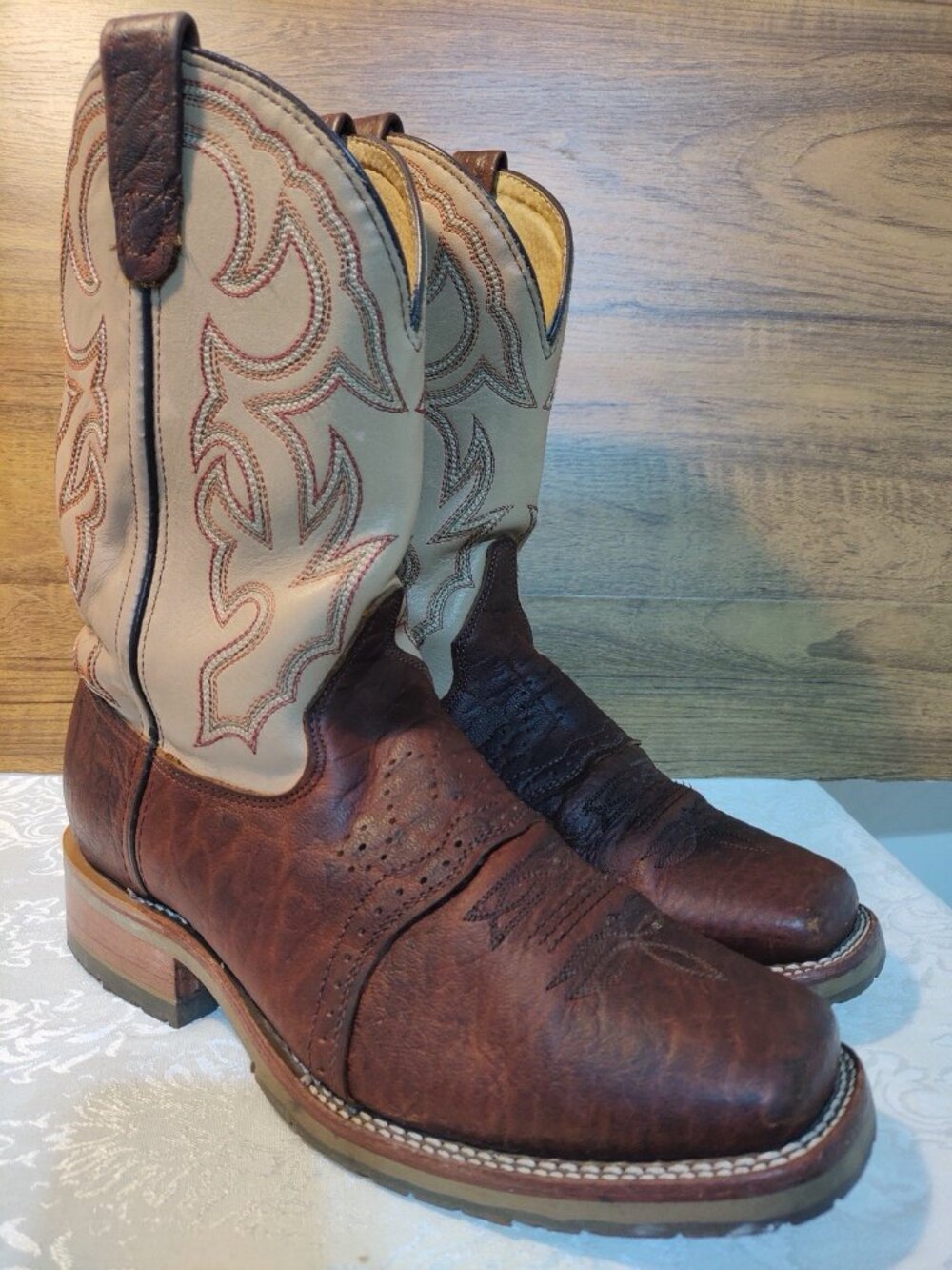 Double H Men's Sz 10 Graham 11" Square Toe USA Made Western Work Boot DH4305